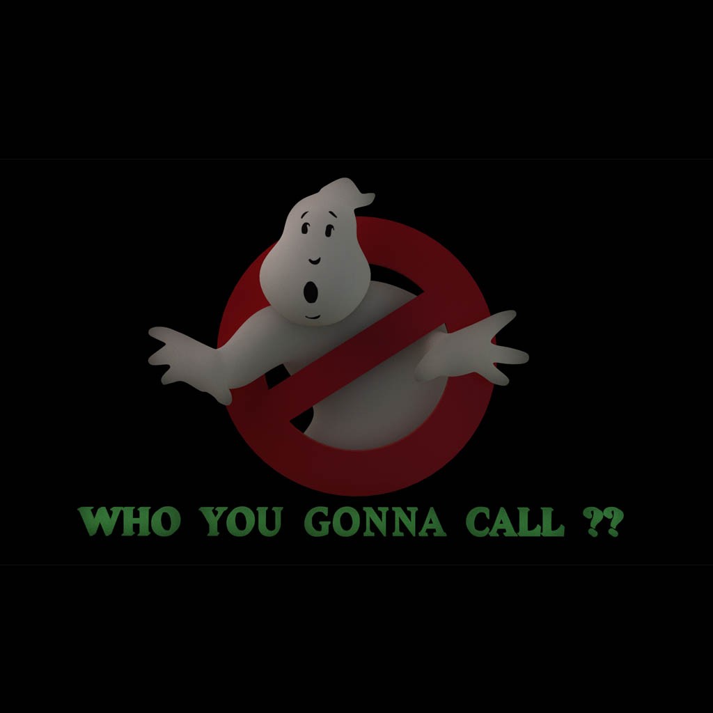 Ghostbusters Sign with Text preview image 1